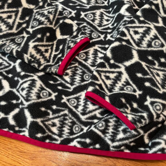 EUC Patagonia Synchilla Snap Fleece Ikat Fish Big Unisex Small Made in Mexico - Picture 4 of 4